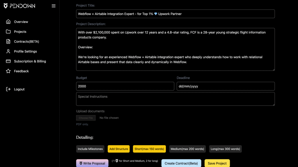 Pendown: Our First In-House Product Empowering Freelancers to Win More Clients